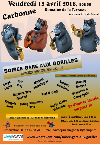 Soirée gare au gorille (affiche)